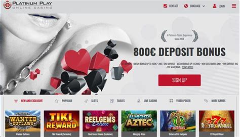 platinum play casino desktop site